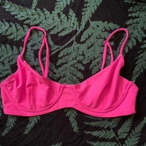 Hot pink blackbough bikini